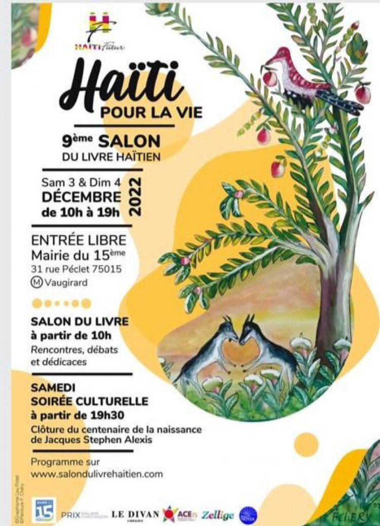 9eme édition salon du livre haïtien : ce samedi 3 et dimanche 4 décembre 2022 pour la promotion des auteurs haïtiens